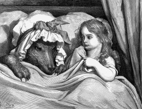 Märchenpott Fole 67 "Peep" Rotkäppchen von Gustave Doré