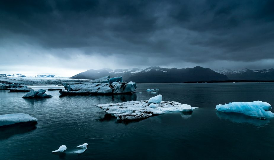 Der Küster von Mörkaa Island Gletscher