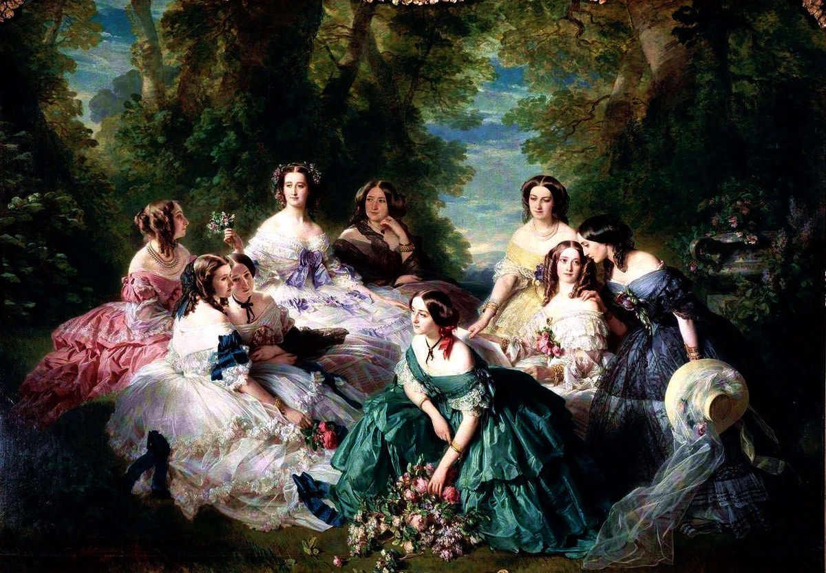Eugenie und Hofdamen