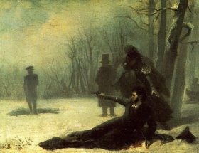 Duell zwischen Puschkin und d’Anthès, 1869